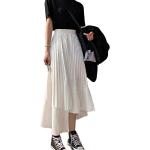 Jupes asymétriques blanches à volants Taille XS look fashion pour femme 