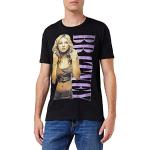 T-shirts à imprimés Cotton Division noirs en coton Britney Spears lavable en machine à manches courtes à col rond Taille XS look casual pour homme 