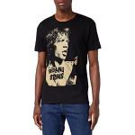 cotton division T-Shirt Unisex The Rolling Stone «Mick Jagger», Reference : MEROLLITS010, Noir, Taille 3XL