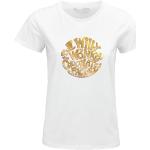 cotton division Willy Wonka « Circle Logo » WOWONKATS005 T-Shirt Femme, Blanc, Taille S