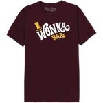 cotton division Willy Wonka « Wonka Bar » MEWONKATS004 T-Shirt Homme, Burgundy, Taille XS