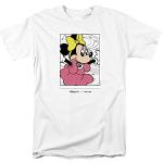T-shirts blancs à manches courtes Mickey Mouse Club Minnie Mouse à manches courtes à col rond Taille M look fashion pour homme 