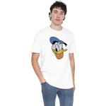 T-shirts blancs à manches courtes Mickey Mouse Club Donald Duck à manches courtes à col rond Taille L look fashion pour homme 