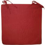 Galettes de chaise Cotton wood rouges en coton 