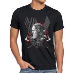 CottonCloud Ragnar Lodbrok T-Shirt Homme Vikings Valhalla, Taille:3XL