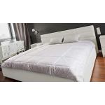 Linge de lit blanc en coton à motif moutons 200x200 cm 
