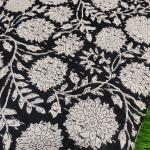 Couvre-lits blancs patchwork en coton 220x270 cm 