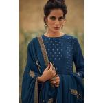 Salwars bleus imprimé Indien style ethnique pour femme 