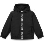 Vestes à capuche noires à logo en polyamide coupe-vents Taille 6 ans pour garçon de la boutique en ligne Hugoboss.fr avec livraison gratuite 