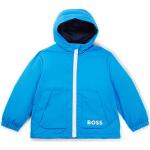 Vestes à capuche HUGO BOSS BOSS bleues en polyester coupe-vents de créateur Taille 10 ans pour garçon de la boutique en ligne Hugoboss.fr avec livraison gratuite 