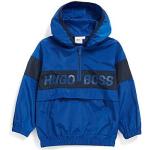 Vestes à capuche HUGO BOSS BOSS bleues en polyester coupe-vents de créateur Taille 8 ans pour garçon de la boutique en ligne Hugoboss.fr avec livraison gratuite 