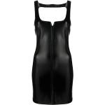 Mini robes Courreges noires en polyuréthane minis sans manches Taille L pour femme 