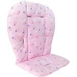 Coussins de chaise haute roses pour bébé 