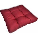 Galettes de chaise rouge bordeaux en polyester 60x60 cm 