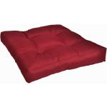 Galettes de chaise rouge bordeaux en polyester 50x50 cm 