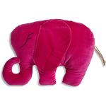 Coussins rose fushia à motif éléphants 