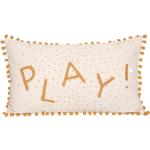 Coussin enfant Play , coton, ivoire 30x50 cm