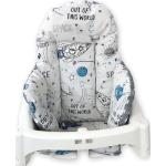 Coussins de chaise haute gris en tissu à perles éco-responsable pour bébé 
