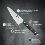 Couteaux japonais Klarstein noirs en acier 