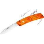 Couteaux de poche Swiza orange en acier inoxydables 