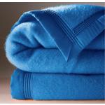 Couvertures Blancheporte bleues en laine made in France 2 places 