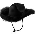Chapeaux de cowboy noirs en paille à franges Tailles uniques look fashion pour femme 