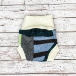 Culottes de protection patchwork en laine bio éco-responsable pour fille de la boutique en ligne Etsy.com 