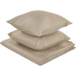 Couvre-lits taupe en polyester 