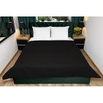 Couvre-lits noirs en velours 140x210 cm 