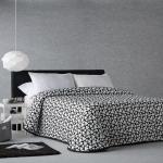 Couvre-lits noirs en polycoton en promo 