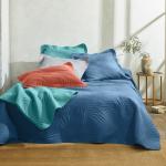 Couvre-lits Blancheporte bleus en polyester 240x220 cm 