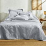 Couvre-lits Blancheporte gris en polyester 240x220 cm 
