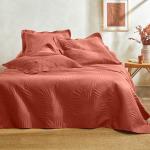 Couvre-lits Blancheporte orange en polyester 240x220 cm en promo 