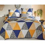 Couvre-lits Becquet multicolores patchwork en coton 