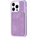 Coques & housses iPhone violettes en cuir synthétique Avec stand 