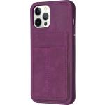 Coques & housses iPhone violettes en cuir synthétique Avec stand 
