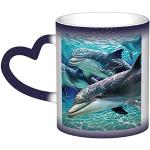 Tasses design bleues à motif dauphins 