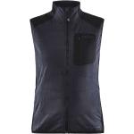 Gilets zippés Craft noirs en polyester imperméables coupe-vents Taille M pour femme 