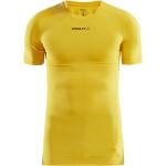 T-shirts de compression Craft jaunes Taille XXL pour homme 