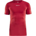 T-shirts de compression Craft rouges Taille XXL pour homme 