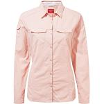 Chemises Craghoppers rose pastel à manches longues à manches longues Taille XXL pour femme 