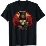 T-shirts noirs Taille S steampunk pour homme 