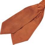 Cravates en soie Trendhim orange à pois pour homme 