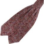 Cravates de mariage rouges à motif fleurs pour homme 