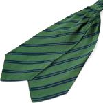 Cravates en soie Trendhim vert foncé à rayures classiques pour homme 