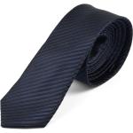 Cravates bleus foncé à rayures en polyester Taille L pour homme 
