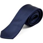 Cravates unies bleu marine Taille L pour homme 