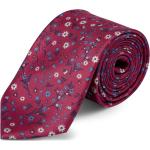 Cravates en soie Bohemian Revolt rouges à fleurs style bohème pour homme 