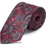 Cravates en soie Bohemian Revolt rouges à motif paisley style bohème pour homme 