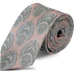 Cravates en soie Bohemian Revolt rose pastel en soie style bohème pour homme 